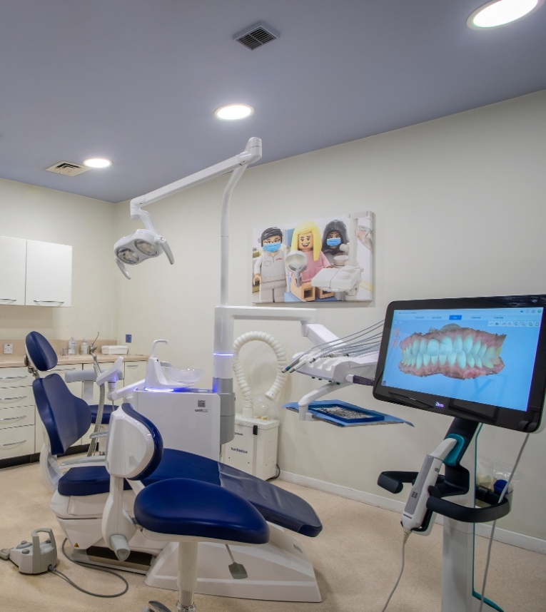 Consultation lounge for private smile design discussions